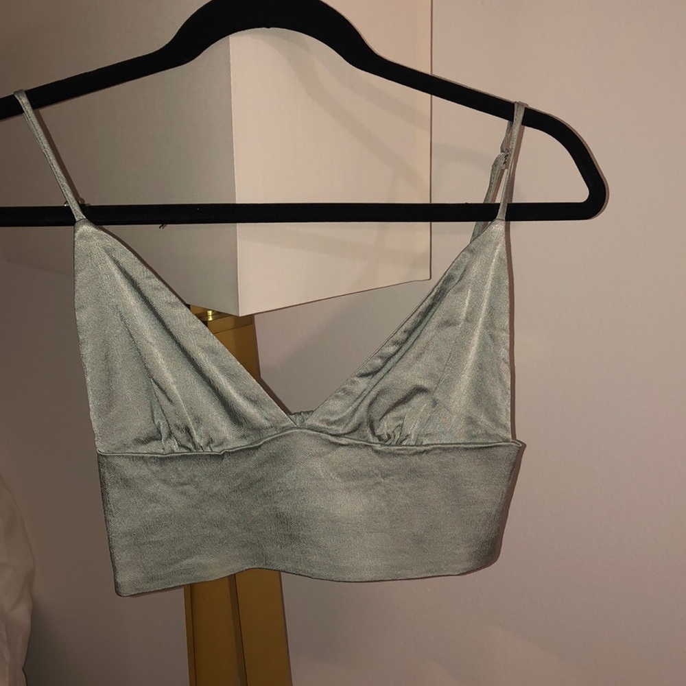 Light green bra top